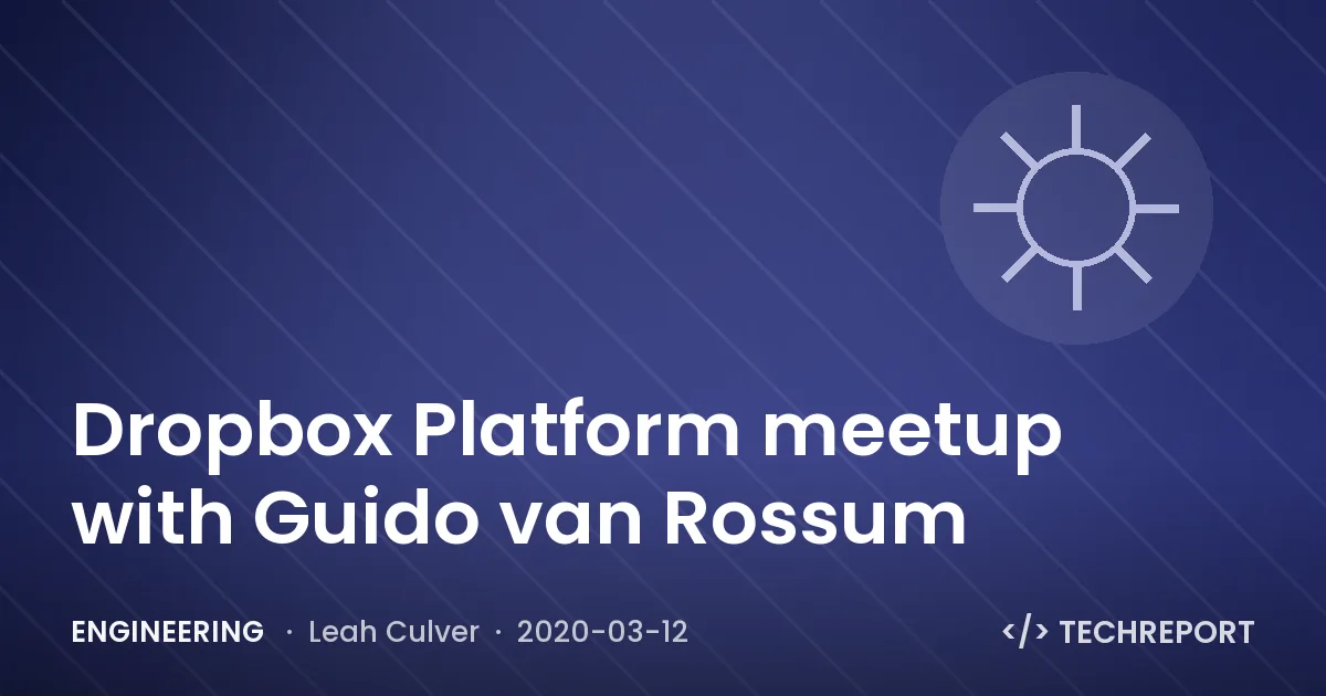 Engineering — Dropbox Platform meetup with Guido van Rossum