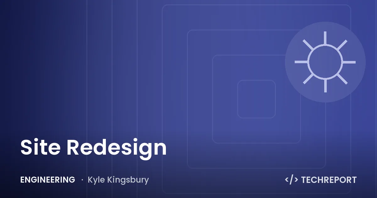 Site Redesign