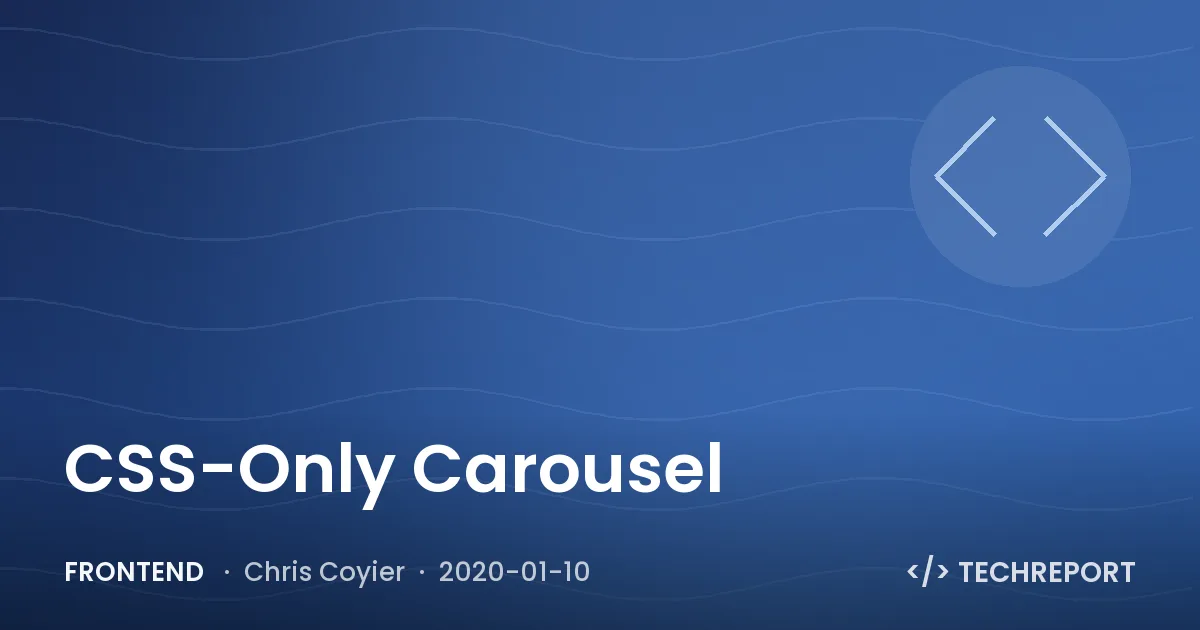 CSS-Only Carousel