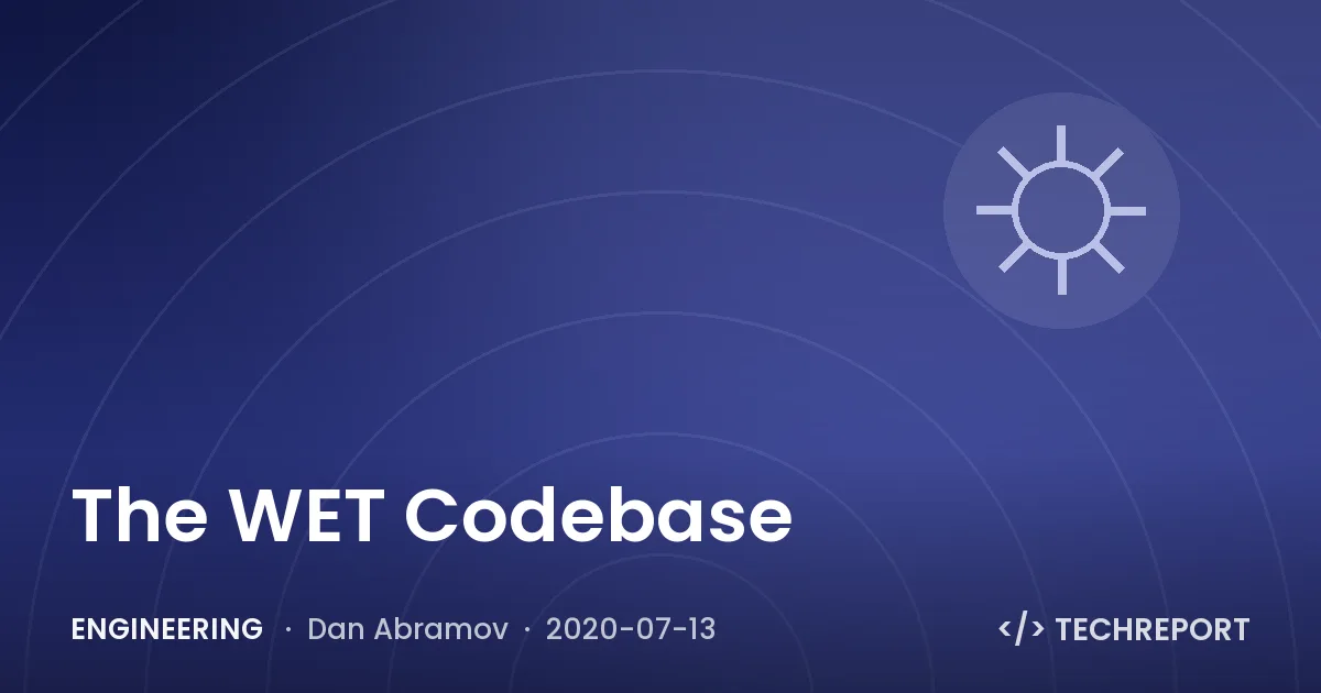 The WET Codebase