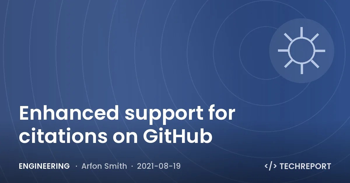 Engineering — Enhanced support for citations on GitHub