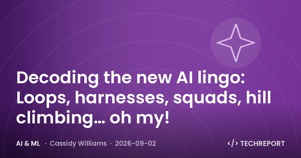 AI & ML — Decoding the new AI lingo: Loops, harnesses, squads, hill climbing… oh my!