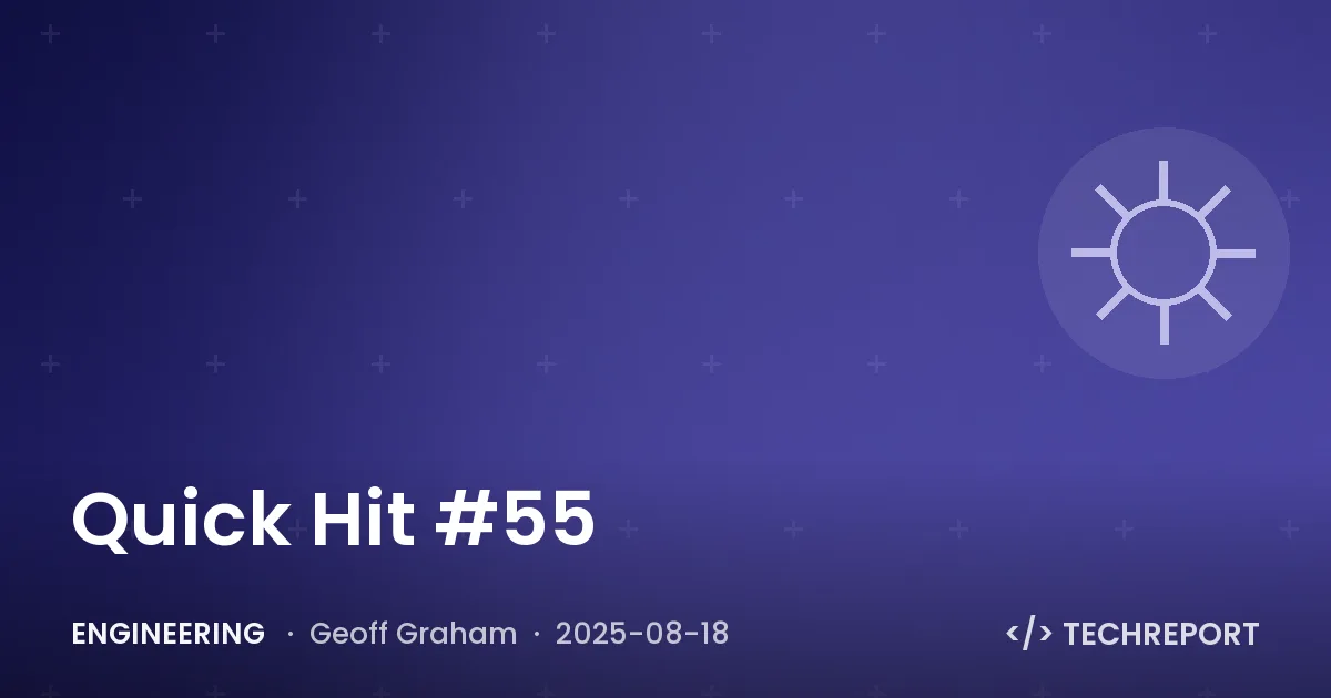 Engineering — Quick Hit #55