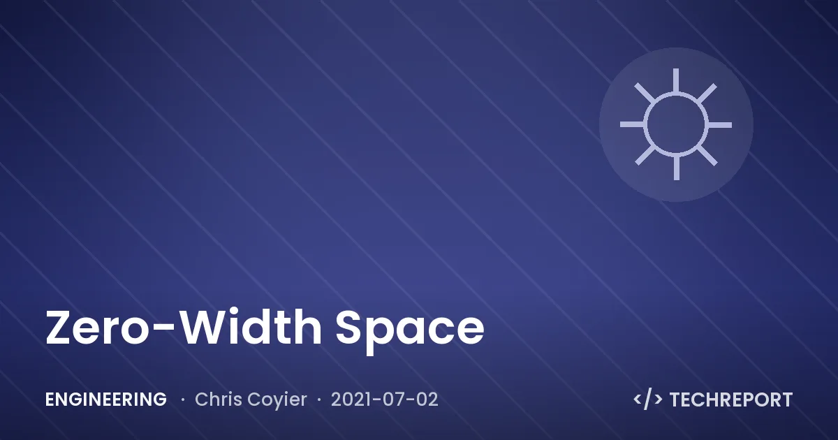Zero-Width Space
