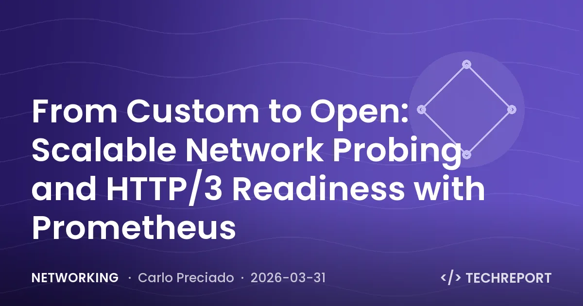 Networking — From Custom to Open: Scalable Network Probing and HTTP/3 Readiness with Prometheus