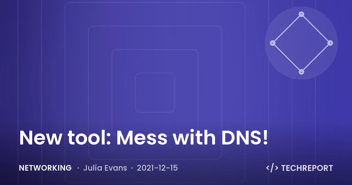 Networking — New tool: Mess with DNS!