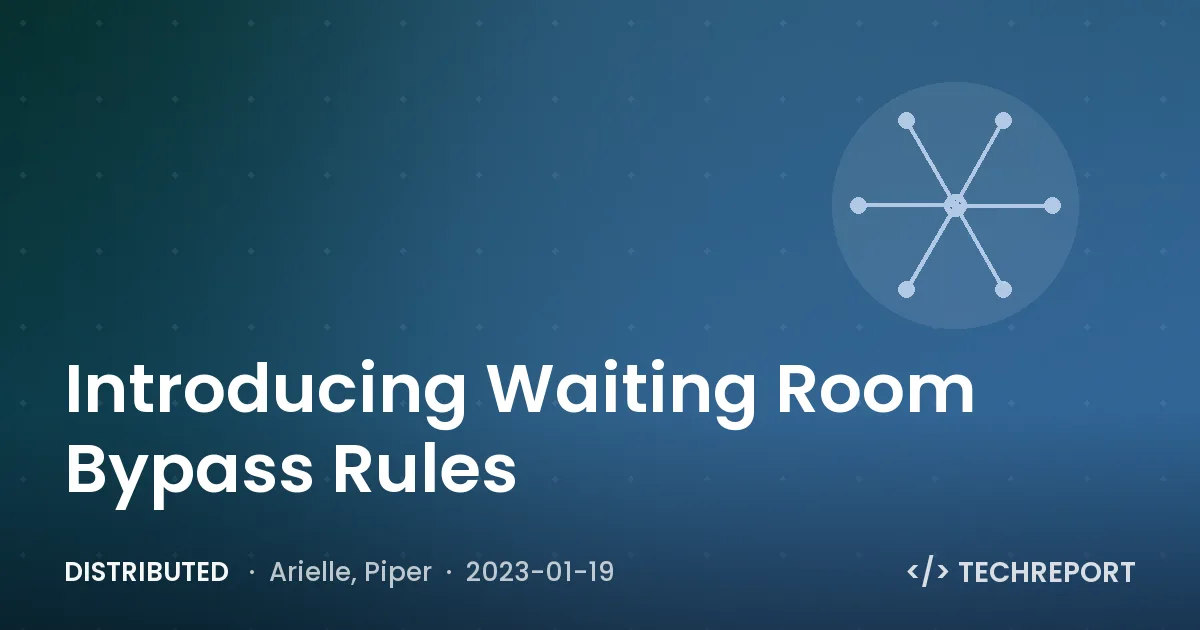 Distributed — Introducing Waiting Room Bypass Rules