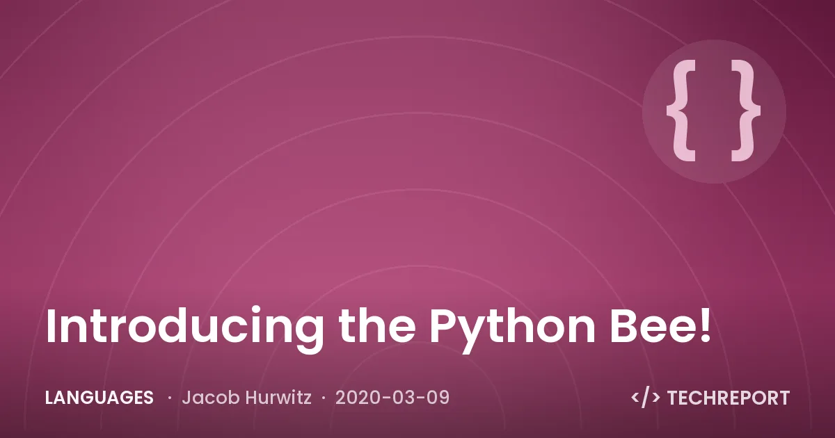 Introducing the Python Bee!