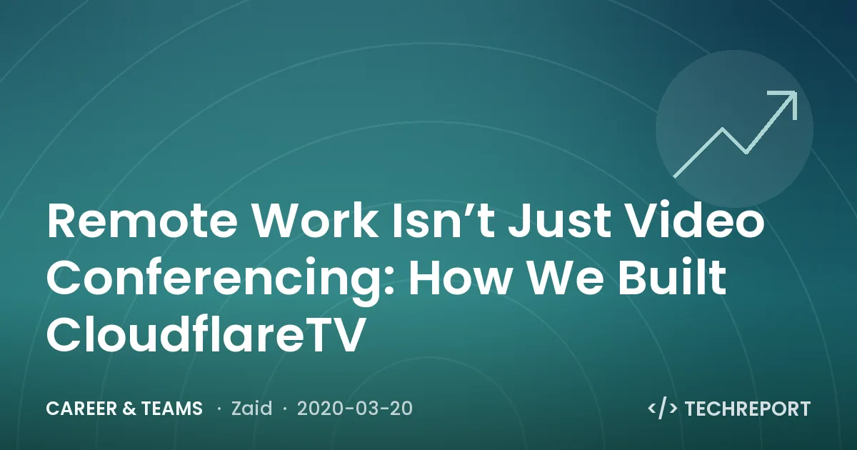 Remote Work Isn’t Just Video Conferencing: How We Built CloudflareTV