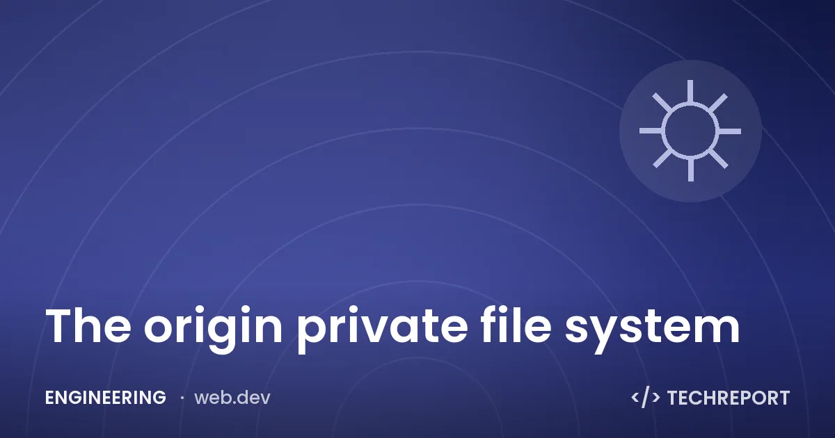 Engineering — The origin private file system