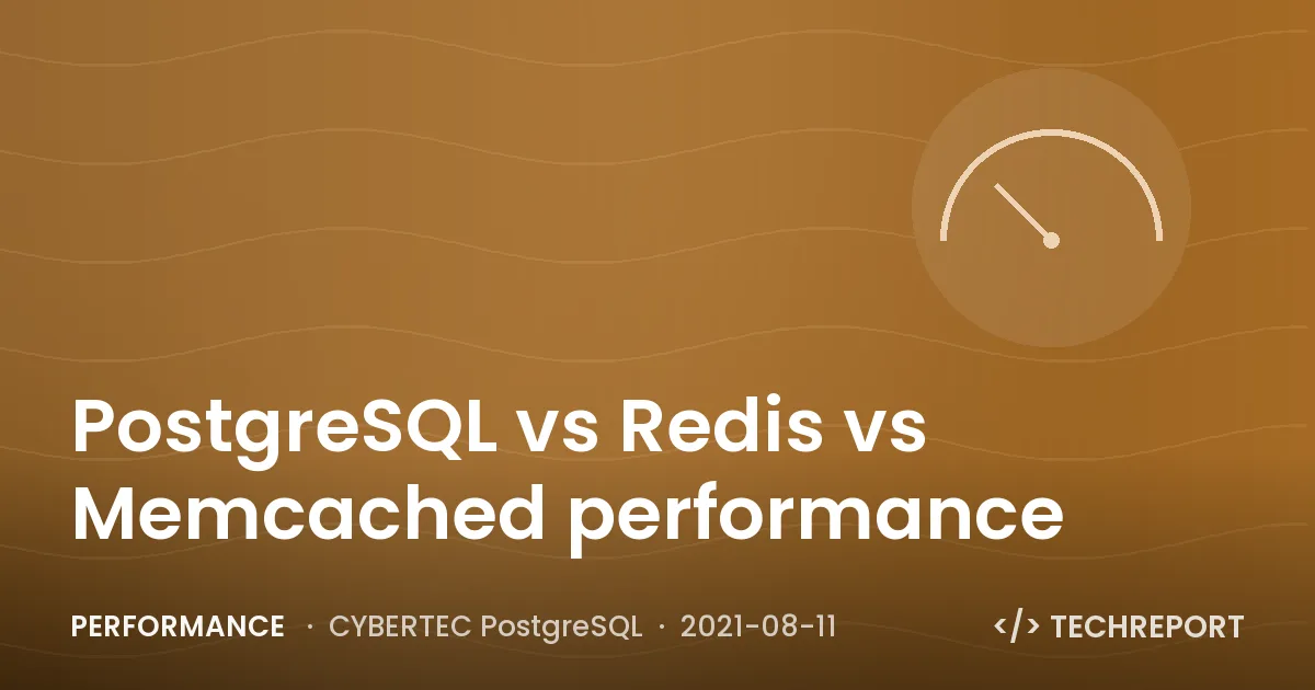 PostgreSQL vs Redis vs Memcached performance