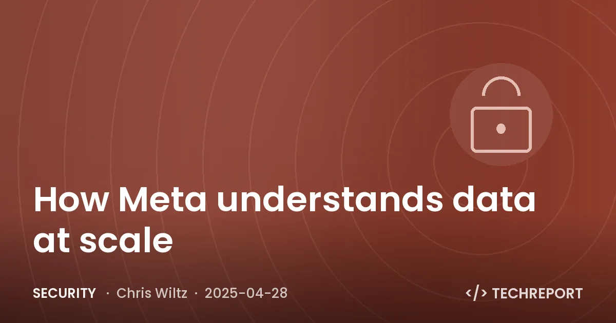 Security — How Meta understands data at scale