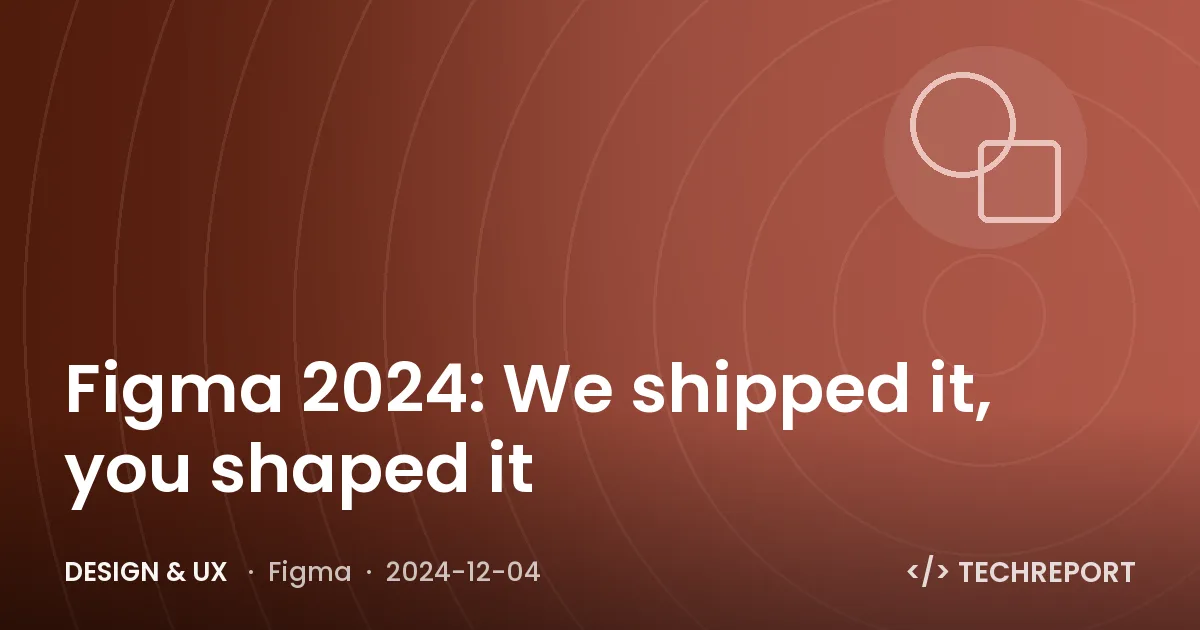 Design & UX — Figma 2024: We shipped it, you shaped it