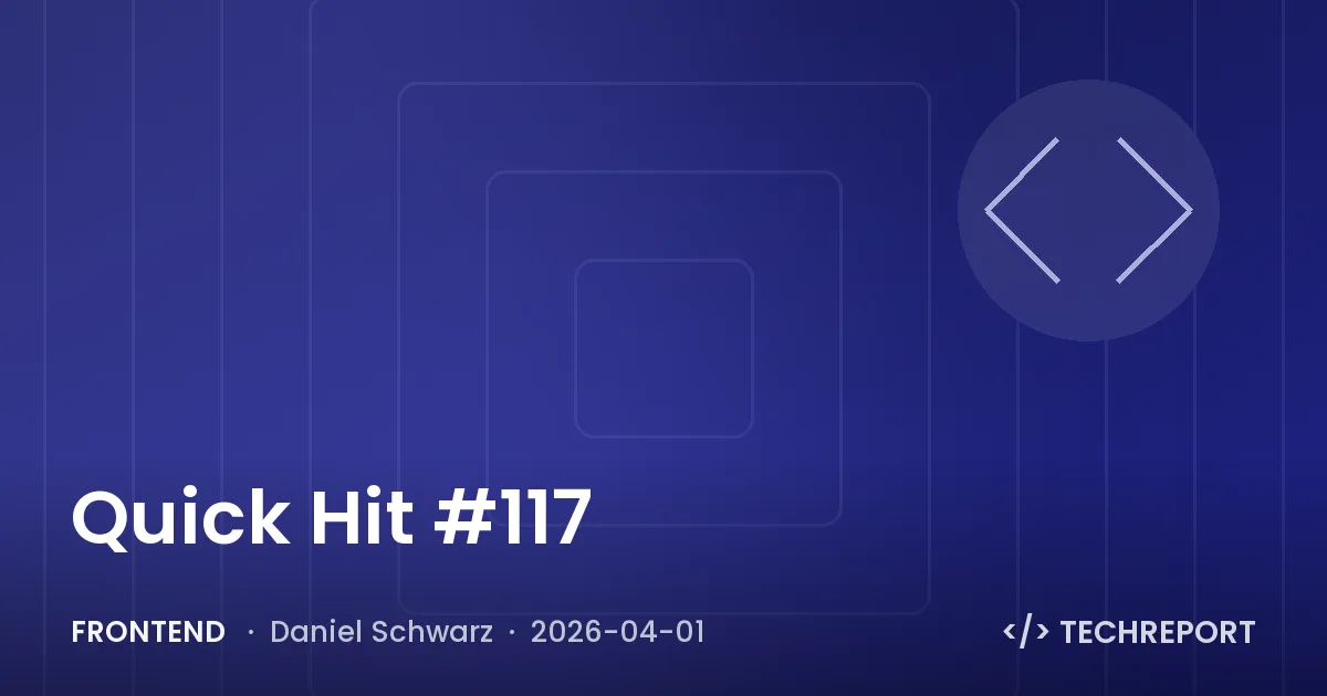 Frontend — Quick Hit #117