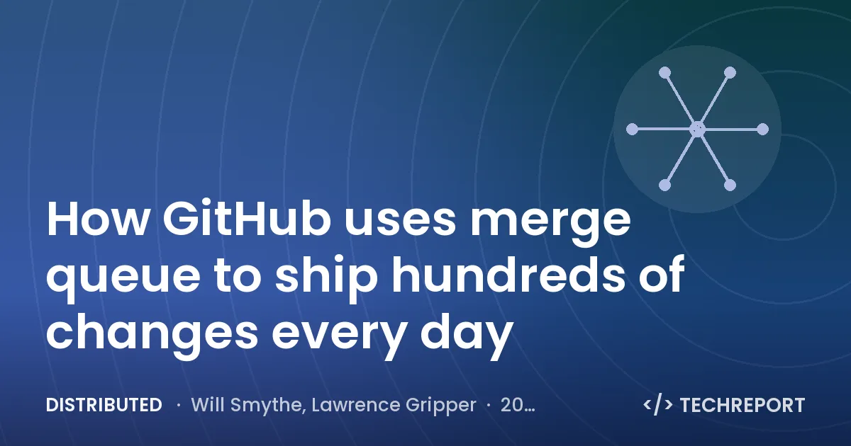 Distributed — How GitHub uses merge queue to ship hundreds of changes every day