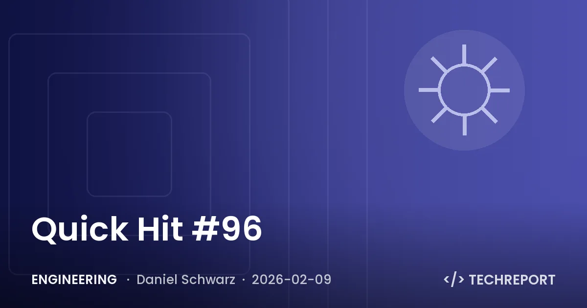 Engineering — Quick Hit #96