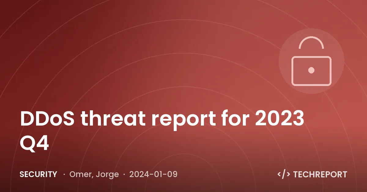 Security — DDoS threat report for 2023 Q4