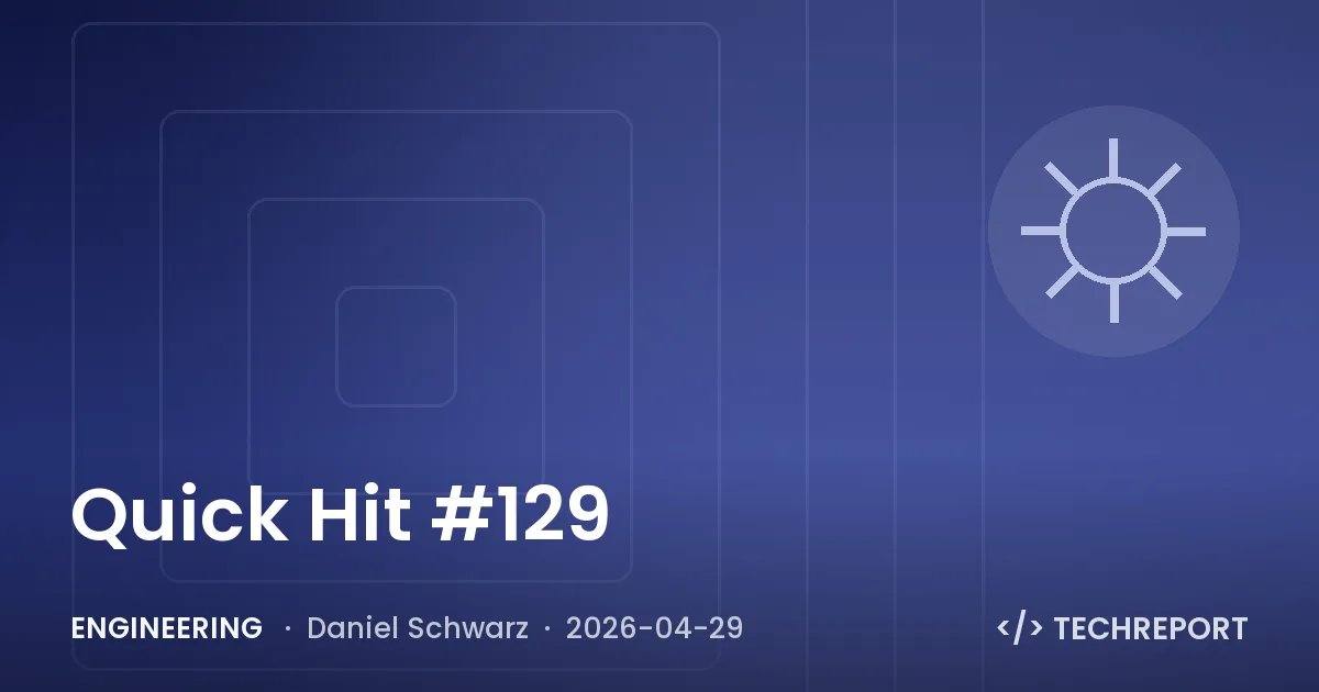 Engineering — Quick Hit #129