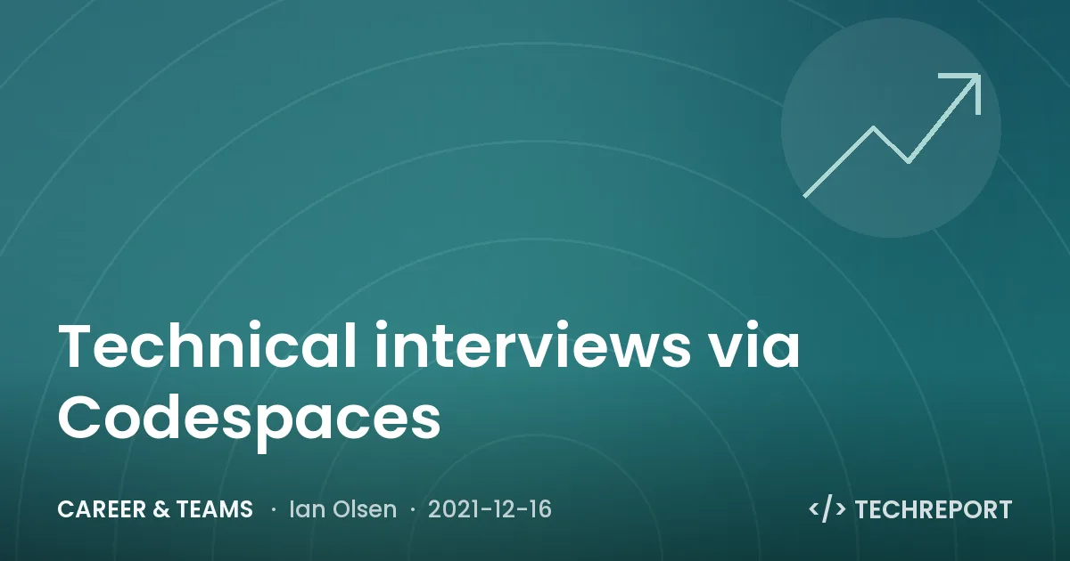 Career & Teams — Technical interviews via Codespaces