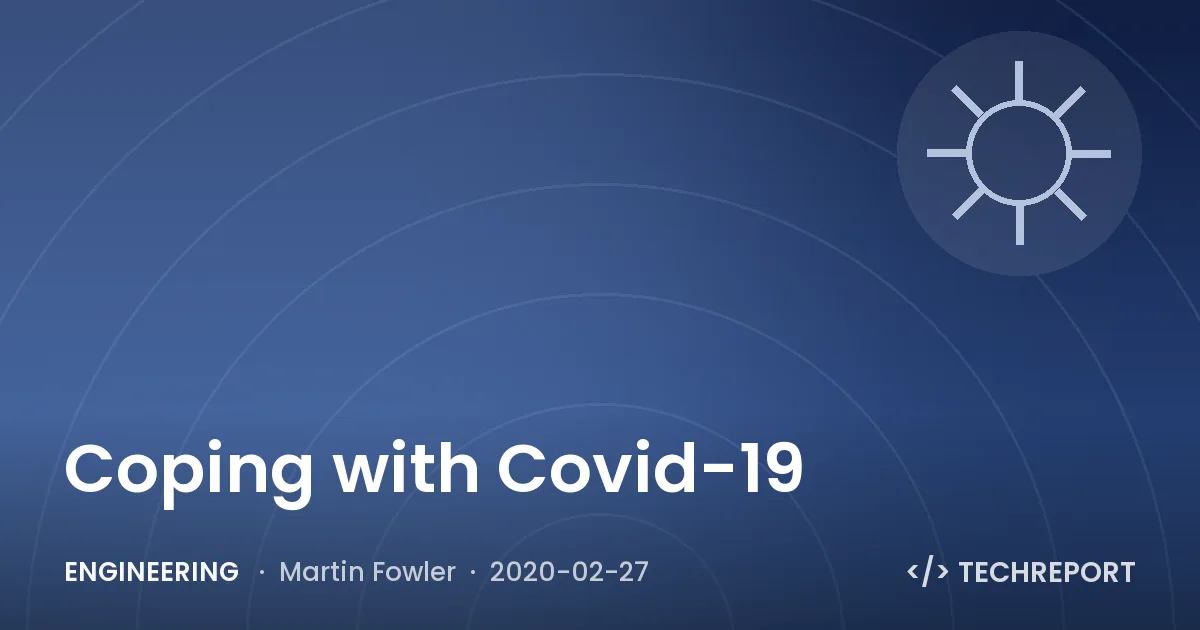 Engineering — Coping with Covid-19