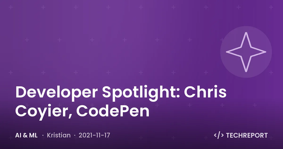 AI & ML — Developer Spotlight: Chris Coyier, CodePen