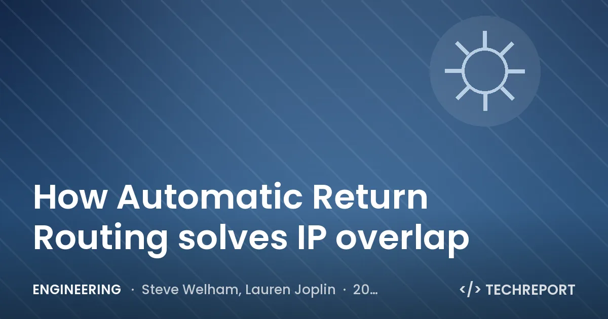 Engineering — How Automatic Return Routing solves IP overlap